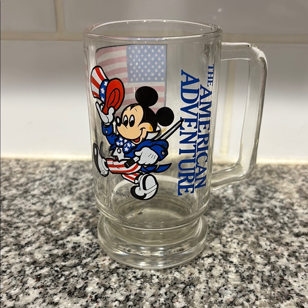 Disney Epcot American Glass Mug